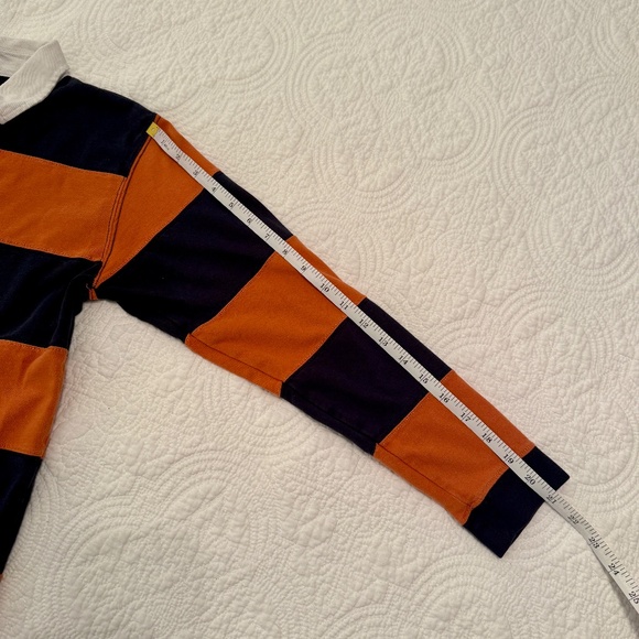 Preppy Orange & Navy Rugby Shirt – XS Fit - Picture 7 of 7